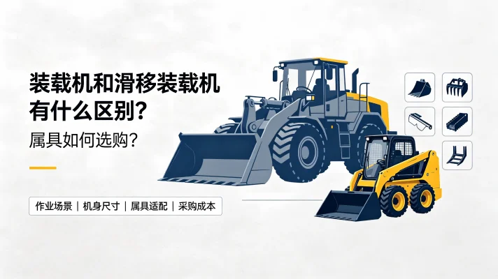 装载机和滑移装载机有什么区别？属具如何选购？